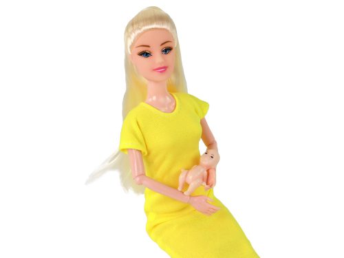 Doll terhes anya baba baba sárga terhesség
