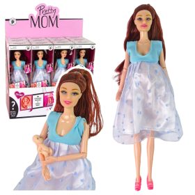 Baba baba terhes kék ruhában