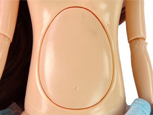 Baba baba terhes kék ruhában