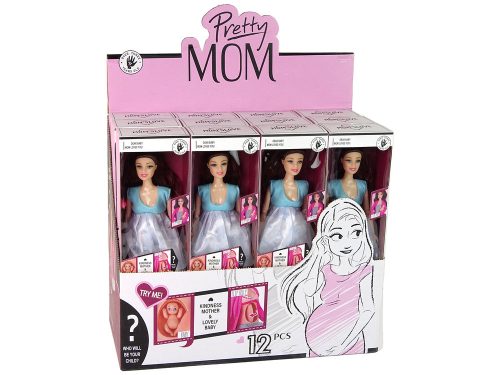 Baba baba terhes kék ruhában