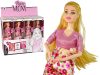 Baby Doll terhes rózsaszín ruha virágok
