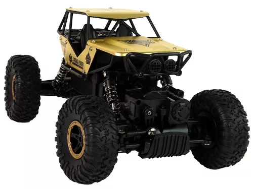 Auto RC High Wheels 1:18 műanyag fekete arany