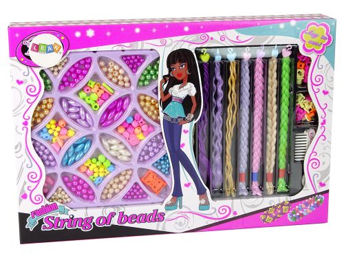 Gyöngykészlet hajra és színes ékszerekre