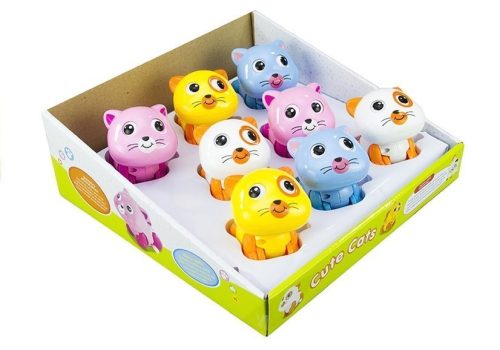 Szép felhúzható kiscicák Óraműve Felhúzható játék Mozgó, futó macska