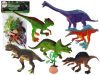 6 db dinoszaurusz figurát és kiegészítőket tartalmazó készlet