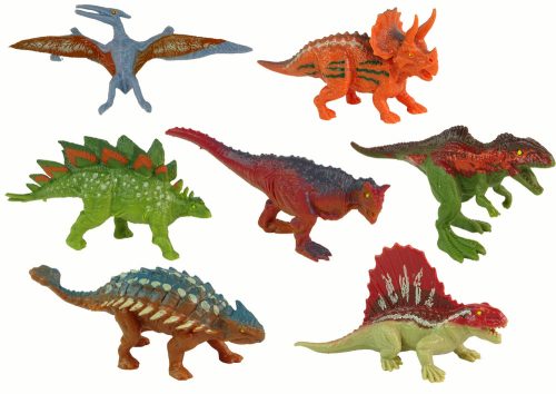 Dinoszaurusz figurák készlete 12 darab színes