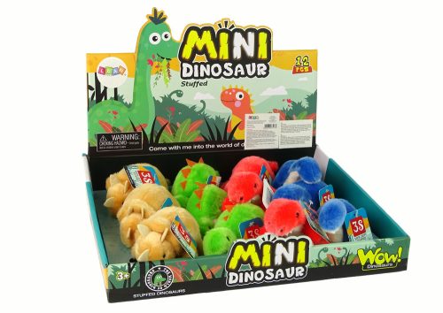 Mini plüss állat dinoszaurusz 4 faj