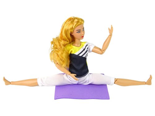 Baby Doll Yoga Mat hosszú szőke haj