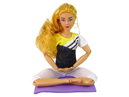Baby Doll Yoga Mat hosszú szőke haj