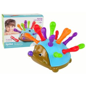 Hedgehog Puzzle kék színes tüskék