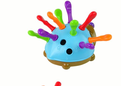 Hedgehog Puzzle kék színes tüskék