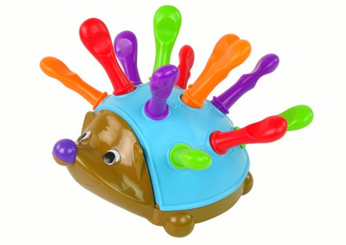 Hedgehog Puzzle kék színes tüskék
