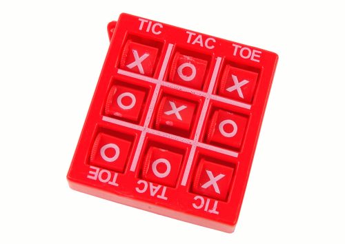 Tic Tac Toe Game 4,5 cm Piros