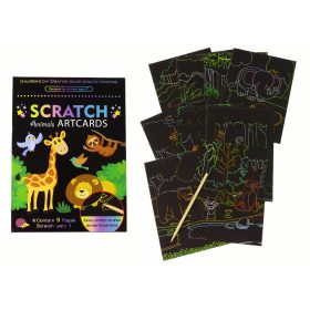 Scratch kifestőkönyv gyerekeknek állatkerti állatoknak