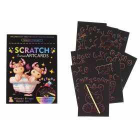 Scratch kifestőkönyv gyerekeknek, állatoknak