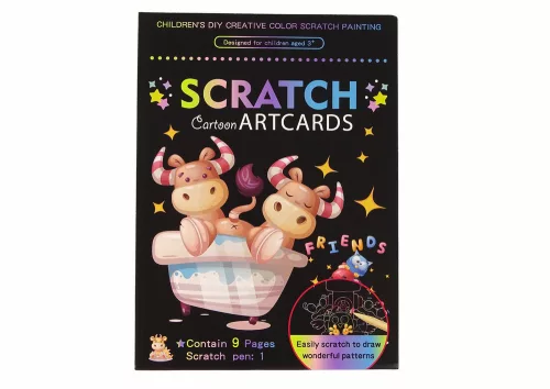 Scratch kifestőkönyv gyerekeknek, állatoknak