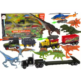 Helikopter Dinosaurs Járműkészlet 8 Színes Db