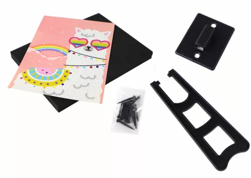 DIY készlet flitter magas sarkú bagoly keret színes