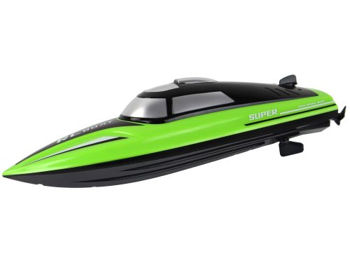 Távirányítós Motorcsónak R/C 2.4G 20-25km/h Zöld