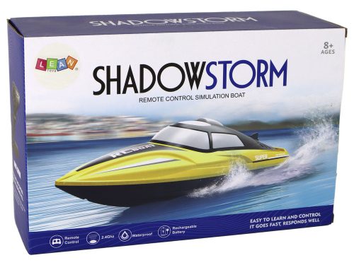 Távirányítós Motorcsónak R/C 2.4G 20-25km/h Zöld