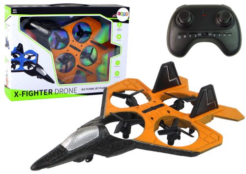RC Drone Plane Orange Fighter távirányítós pilóta