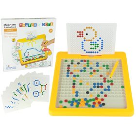 Mágneses tábla 100 sárga gyöngy