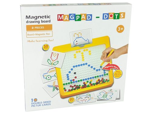 Mágneses tábla 100 sárga gyöngy