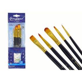 Művész ecsetek 5 formájú készlete