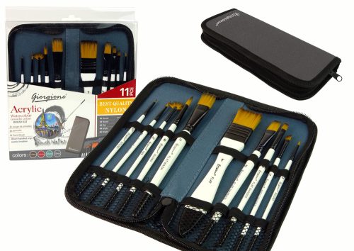 Művész szett tolltartó ecsetek 10 részes