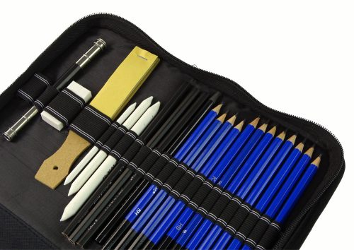 Kis művész szett zsírkréta tolltartóban 95 db.