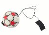 PU futball Jojo gumiszalaggal pattogóhoz, 6 cm, White Stars