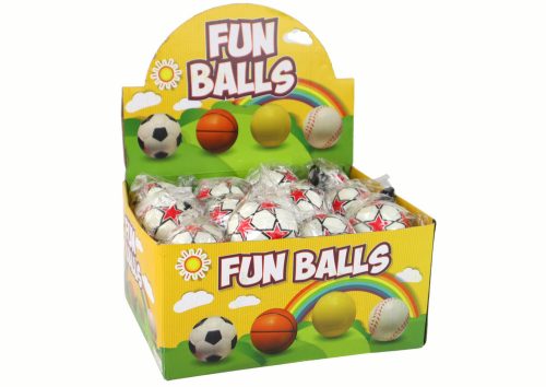 PU futball Jojo gumiszalaggal pattogóhoz, 6 cm, White Stars