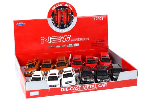 Fém autó 12 cm Hangeffektusok Fény különböző színekben