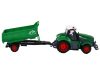 R/C traktor pótkocsival 1:24 Zölden világít