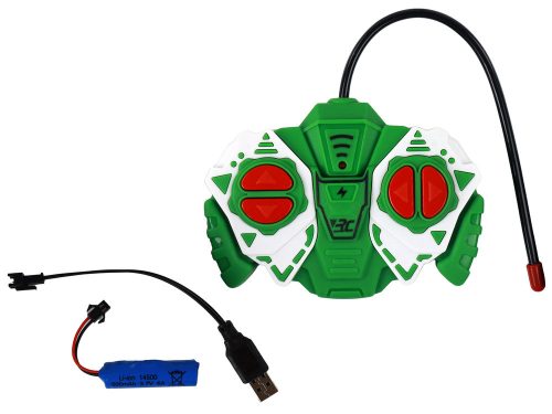 R/C traktor pótkocsival 1:24 Zölden világít