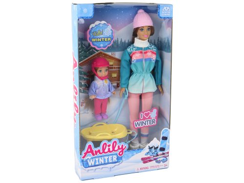 Anlily Dolls Anya lánya Szánkó szett