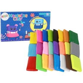 Kreatív műanyag agyag készlet, 24 szín keverék