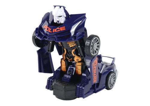 Robot Autó Rendőrség Navy Blue 2in1 Transformation