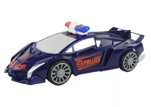 Robot Autó Rendőrség Navy Blue 2in1 Transformation