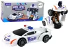 Robotautó Rendőrség Fehér 2 az 1-ben Átalakulás