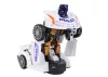 Robotautó Rendőrség Fehér 2 az 1-ben Átalakulás
