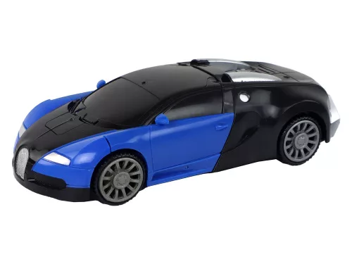 Robotautó 2 az 1-ben Bugatti kék fényeffektusok