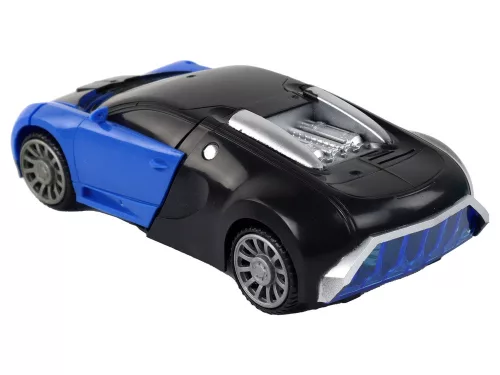 Robotautó 2 az 1-ben Bugatti kék fényeffektusok