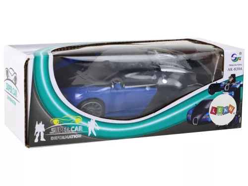 Robotautó 2 az 1-ben Bugatti kék fényeffektusok