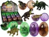 Dinoszaurusz figura tojás 3 szín 9 cm