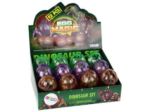 Dinoszaurusz figura tojás 3 szín 9 cm