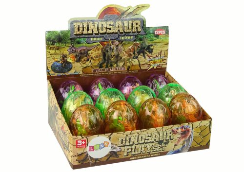 Nagy dinoszaurusz tojás 2 dinoszaurusz tojás figurák 9 cm