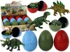 Dinoszaurusz figura tojás 3 szín 9cm