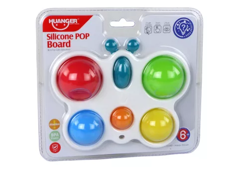 Szilikon tábla színes pillangó pop it oktatási
