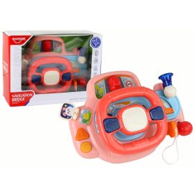   Interaktív rózsaszín kormánykerék-szimulátor multifunkciós